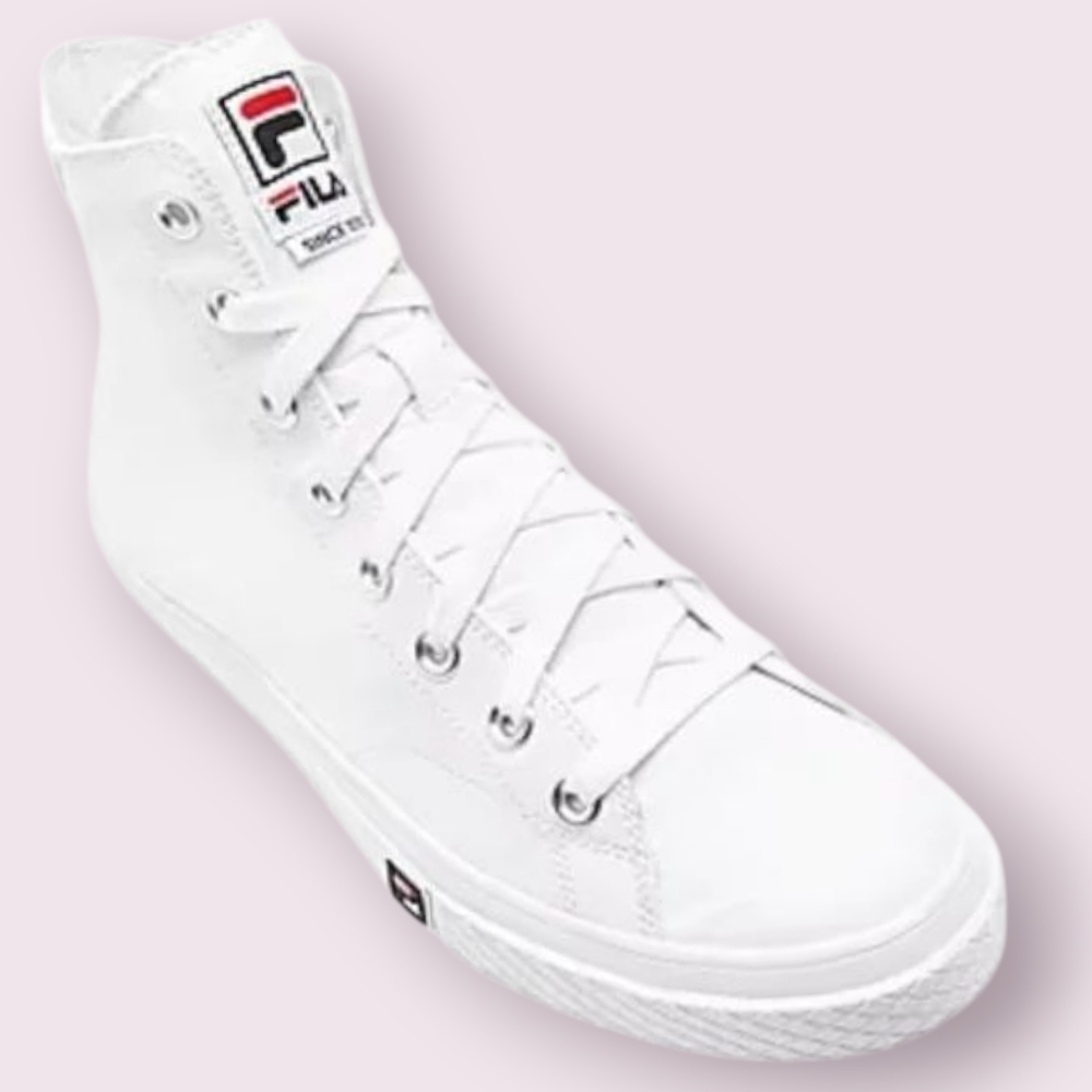 FILA Men High Top White Sneakers
